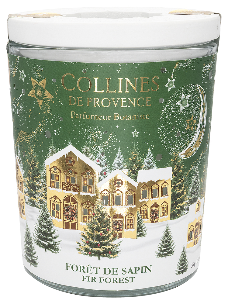 Collines de Provence Bougie de Noël Forêt de Sapin 360 Grammes